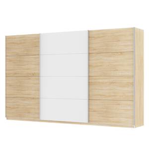 Armoire à portes coulissantes Skøp Imitation chêne de Sonoma / Blanc alpin - 360 x 222 cm - 3 portes - Confort