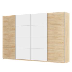 Armoire à portes coulissantes Skøp Imitation chêne de Sonoma / Blanc alpin - 360 x 236 cm - 4 portes - Classic