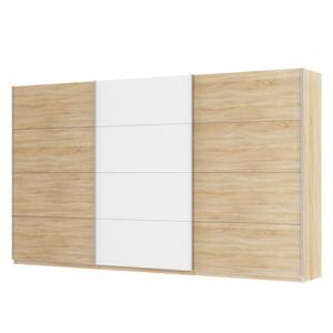 Schwebetürenschrank SKØP Eiche Sonoma Dekor / Alpinweiß - 405 x 236 cm - 3 Türen - Comfort