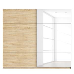 Armoire à portes coulissantes Skøp Imitation chêne de Sonoma / Blanc brillant - 270 x 236 cm - 2 porte - Classic