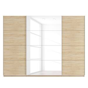 Armoire à portes coulissantes Skøp Imitation chêne de Sonoma / Blanc brillant - 315 x 236 cm - 3 portes - Classic