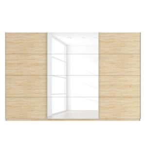 Armoire à portes coulissantes Skøp Imitation chêne de Sonoma / Blanc brillant - 360 x 236 cm - 3 portes - Confort