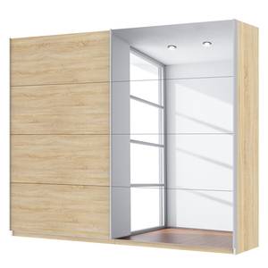 Armoire à portes coulissantes Skøp Imitation chêne de Sonoma / Miroir - 270 x 222 cm - 2 porte - Confort