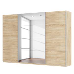 Schwebetürenschrank SKØP Eiche Sonoma Dekor / Spiegelglas - 315 x 222 cm - 3 Türen - Premium