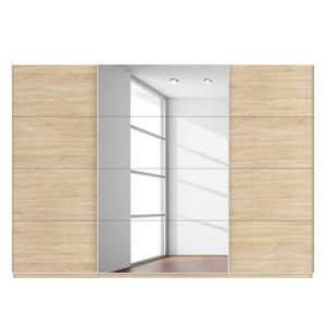 Schwebetürenschrank SKØP Eiche Sonoma Dekor / Spiegelglas - 315 x 222 cm - 3 Türen - Premium