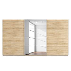 Schwebetürenschrank SKØP Eiche Sonoma Dekor / Spiegelglas - 405 x 222 cm - 3 Türen - Premium