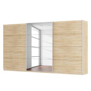 Armoire à portes coulissantes Skøp Imitation chêne de Sonoma / Miroir - 405 x 222 cm - 3 portes - Confort