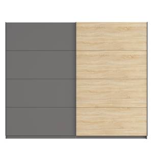 Schwebetürenschrank SKØP Graphit / Eiche Sonoma Dekor - 270 x 222 cm - 2 Türen - Basic