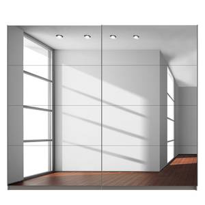 Schwebetürenschrank SKØP Graphit / Grauspiegel - 270 x 236 cm - 2 Türen - Premium