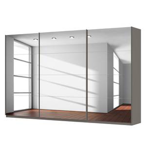 Schwebetürenschrank SKØP Graphit / Grauspiegel - 360 x 222 cm - 3 Türen - Classic