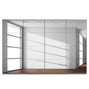 Schwebetürenschrank SKØP Graphit / Grauspiegel - 360 x 236 cm - 4 Türen - Classic