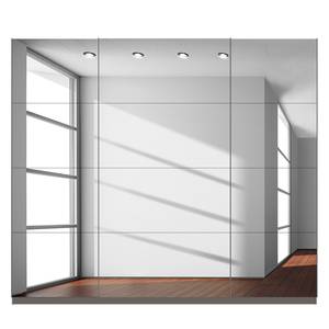 Schwebetürenschrank SKØP Graphit / Grauspiegel - 270 x 236 cm - 3 Türen - Classic