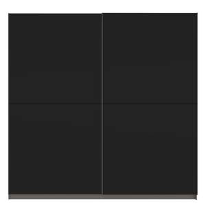 Schwebetürenschrank SKØP Graphit / Mattglas Schwarz - 225 x 222 cm - 2 Türen - Premium