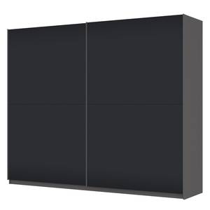 Schwebetürenschrank SKØP Graphit / Mattglas Schwarz - 270 x 222 cm - 2 Türen - Premium