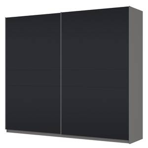 Schwebetürenschrank SKØP Graphit / Mattglas Schwarz - 270 x 236 cm - 2 Türen - Basic