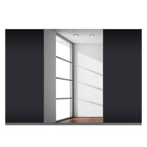 Schwebetürenschrank SKØP Graphit / Mattglas Schwarz Grauspiegel - 315 x 222 cm - 3 Türen - Basic