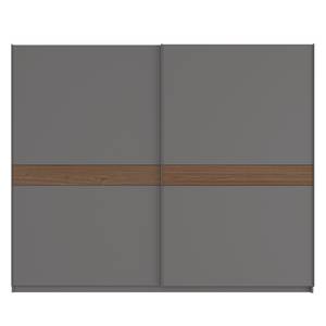 Schwebetürenschrank SKØP Graphit / Nussbaum Dekor - 270 x 222 cm - 2 Türen - Basic