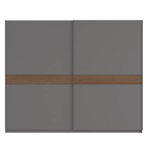 Armoire à portes coulissantes Skøp Gris graphite / Imitation noyer - 270 x 222 cm - 2 porte - Premium