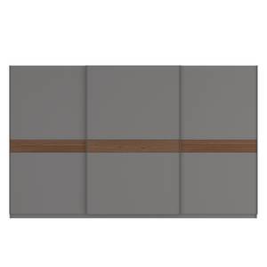 Schwebetürenschrank SKØP Graphit / Nussbaum Royal Dekor - 360 x 222 cm - 3 Türen - Basic