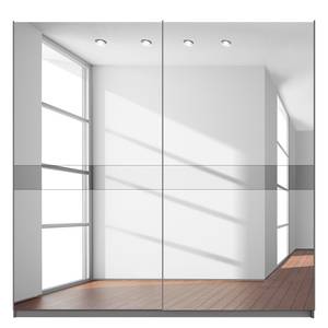 Schwebetürenschrank SKØP Graphit / Spiegelglas Grauspiegel - 225 x 222 cm - 2 Türen - Basic