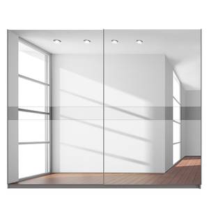 Zweefdeurkast Skøp grafietkleurig/donker spiegelglas - 270 x 222 cm - 2 deuren - Premium