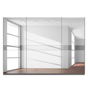 Schwebetürenschrank SKØP Graphit / Spiegelglas Grauspiegel - 315 x 222 cm - 3 Türen - Classic