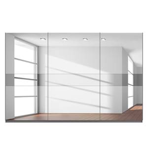 Schwebetürenschrank SKØP Graphit / Spiegelglas / Grauspiegel - 360 x 236 cm - 3 Türen - Basic