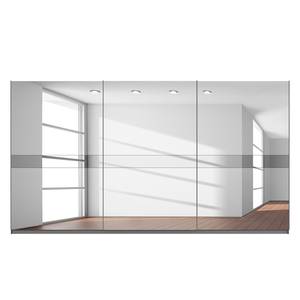 Schwebetürenschrank SKØP Graphit / Spiegelglas Grauspiegel - 405 x 222 cm - 3 Türen - Basic