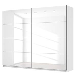 Schwebetürenschrank SKØP Hochglanz Weiß / Alpinweiß - 270 x 222 cm - 2 Türen - Comfort