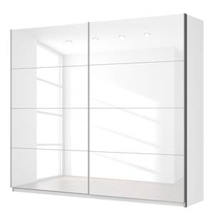 Schwebetürenschrank SKØP Hochglanz Weiß / Alpinweiß - 270 x 236 cm - 2 Türen - Basic