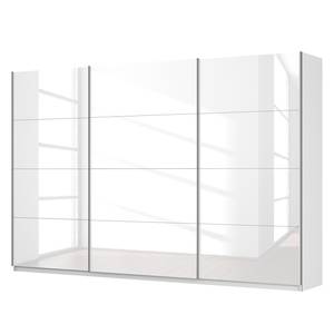 Schwebetürenschrank SKØP Hochglanz Weiß / Alpinweiß - 360 x 236 cm - 3 Türen - Basic