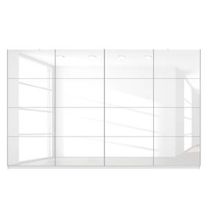 Schwebetürenschrank SKØP Hochglanz Weiß / Alpinweiß - 360 x 222 cm - 4 Türen - Premium