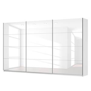 Schwebetürenschrank SKØP Hochglanz Weiß / Alpinweiß - 405 x 236 cm - 3 Türen - Basic