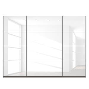 Schwebetürenschrank SKØP Hochglanz Weiß / Graphit - 315 x 236 cm - 3 Türen - Classic