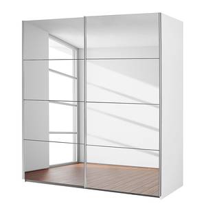 Schwebetürenschrank Subito 2 Spiegeltüren - Alpinweiß - Breite: 136 cm