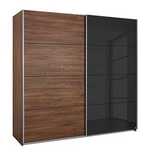 Armoire portes coulissantes Subito-Color Imitation chêne / Noir - Largeur : 136 cm