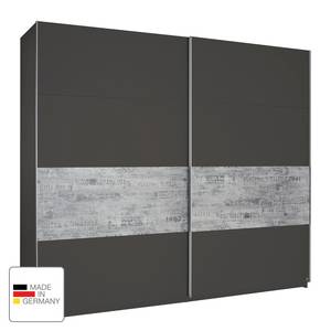 Zweefdeurkast Sumatra I Grijs - Plaatmateriaal - 181 x 223 x 69 cm