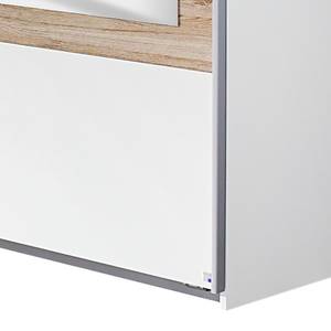 Armoire à portes coulissantes Tarragona Blanc alpin / Imitation chêne de San Remo - Largeur : 181 cm