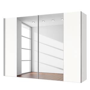 Schwebetürenschrank Cando Polarweiß / Spiegelglas - Breite: 300 cm - 2 Türen