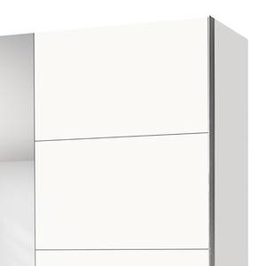 Armoire à portes coulissantes Madrid Blanc polaire / Verre miroir - Largeur : 200 cm