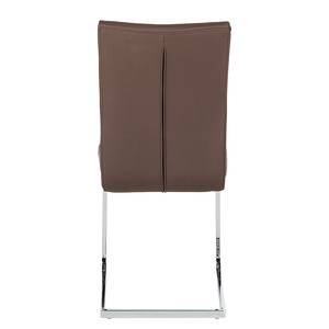 Sledestoelen Osiris (2-delig) Bruin - Metaal - Echt leer - 43 x 96 x 60 cm