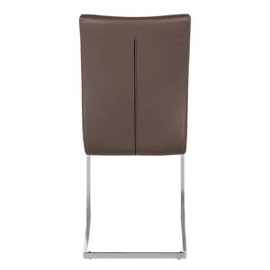 Chaises cantilever Osiris (lot de 2) Chocolat / Chrome - Sans accoudoirs