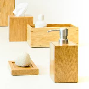 Dispenser per sapone Mezza Legno massello di quercia naturale