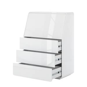 Secretaire Cuuba Curve C 10 hoogglans wit