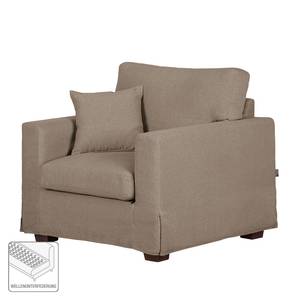 Fauteuil Alvito II geweven stof - Taupe