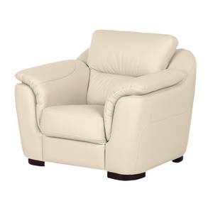 Fauteuil Alzira beige echt leer