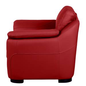 Fauteuil Alzira Cuir véritable Rouge