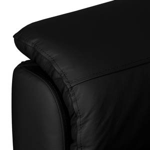 Fauteuil Alzira Cuir véritable noir