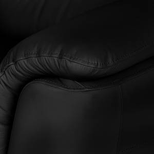 Fauteuil Alzira Cuir véritable noir