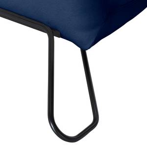 Fauteuil Amaroo structuurstof - Donkerblauw